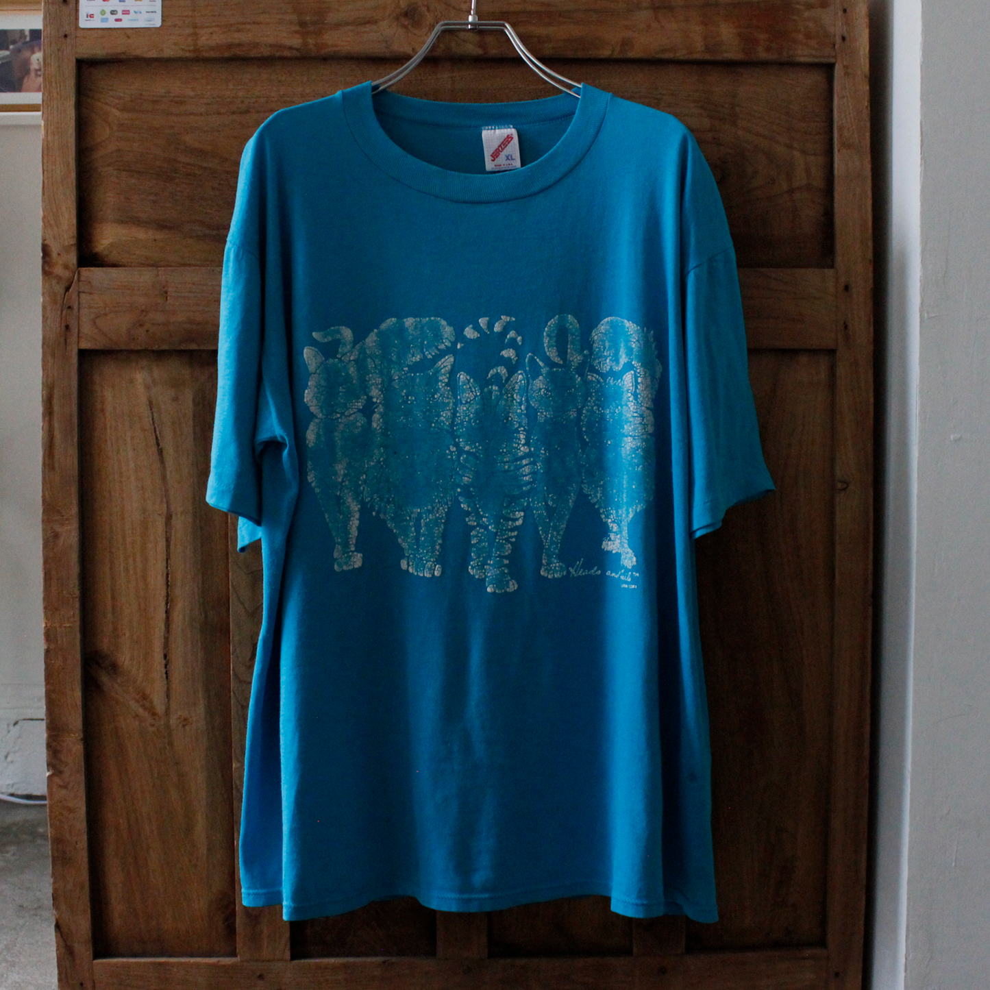 Linda Lori Blue Tee / Made in USA 90s