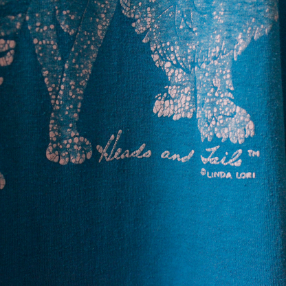 Linda Lori Blue Tee / Made in USA 90s