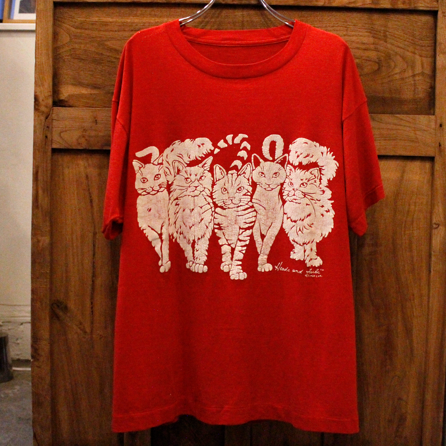 Linda Lori Red Tee / Made in USA 80s〜