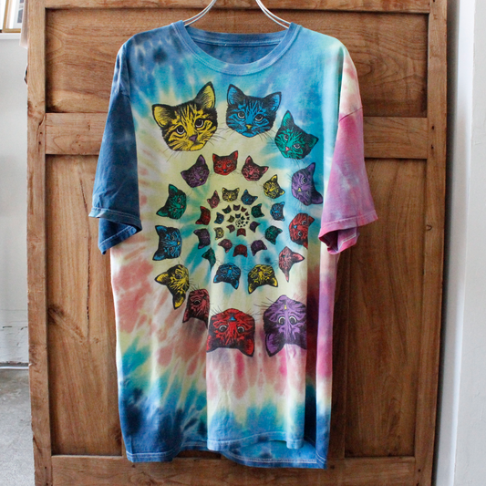 Tie-dyed Cats Psychedelic Tee