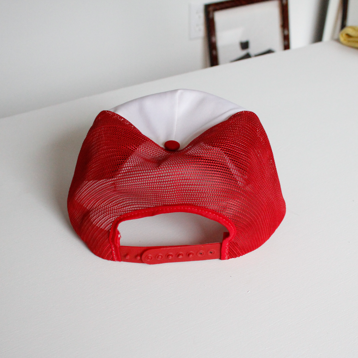 BEMIS Snapback Cap / Red & White / Made in USA