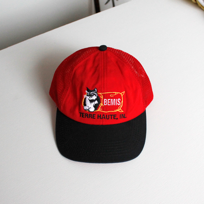 BEMIS Snapback Cap / Red & Black