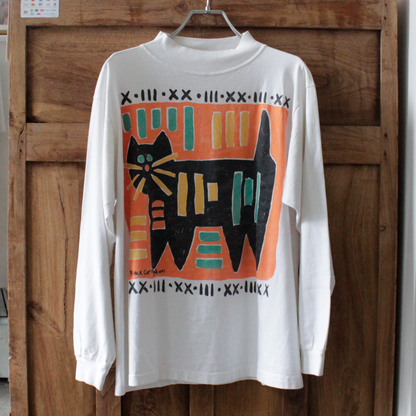 Juli "Black Cat" Long Sleeve Tee / 90s / Made in USA