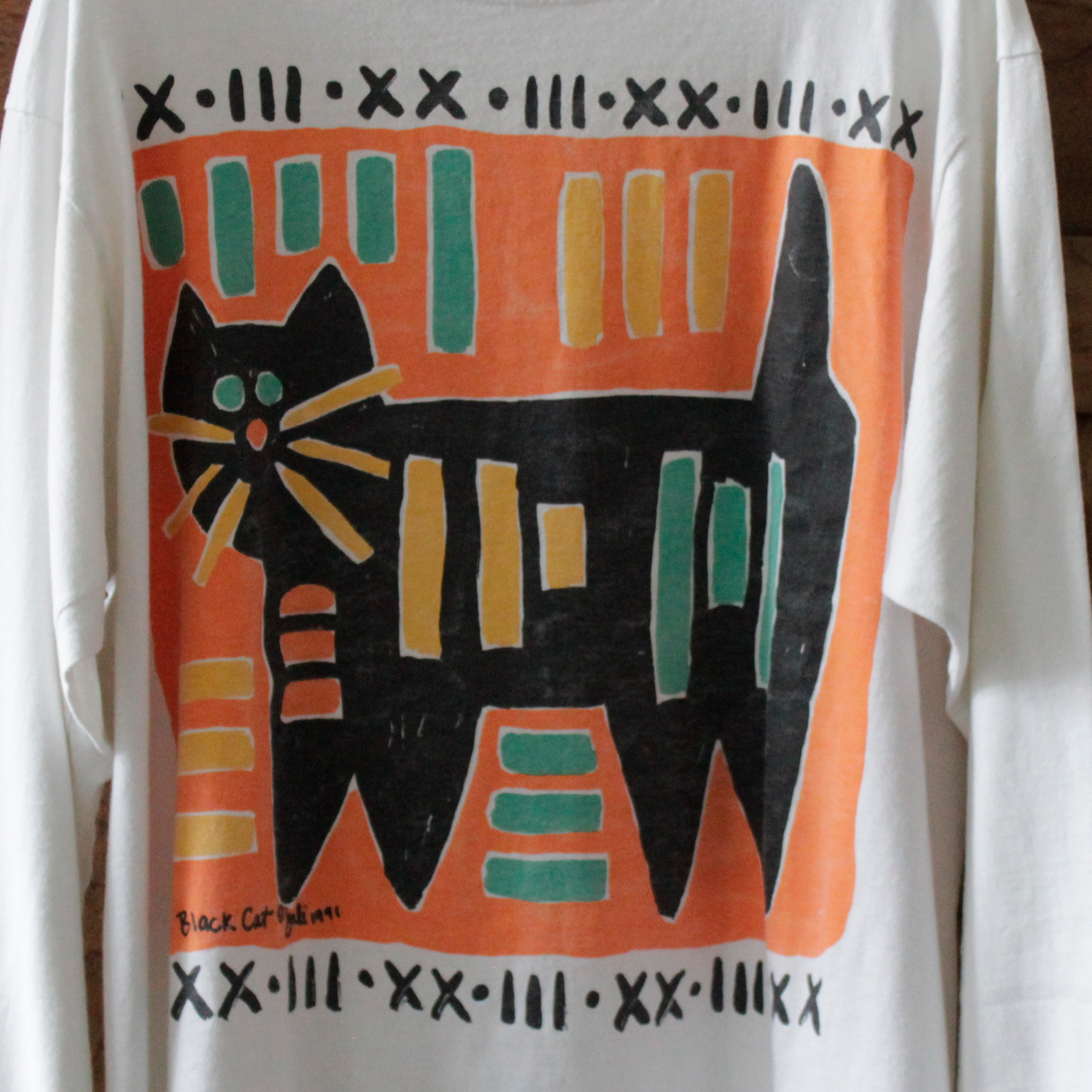 Juli "Black Cat" Long Sleeve Tee / 90s / Made in USA