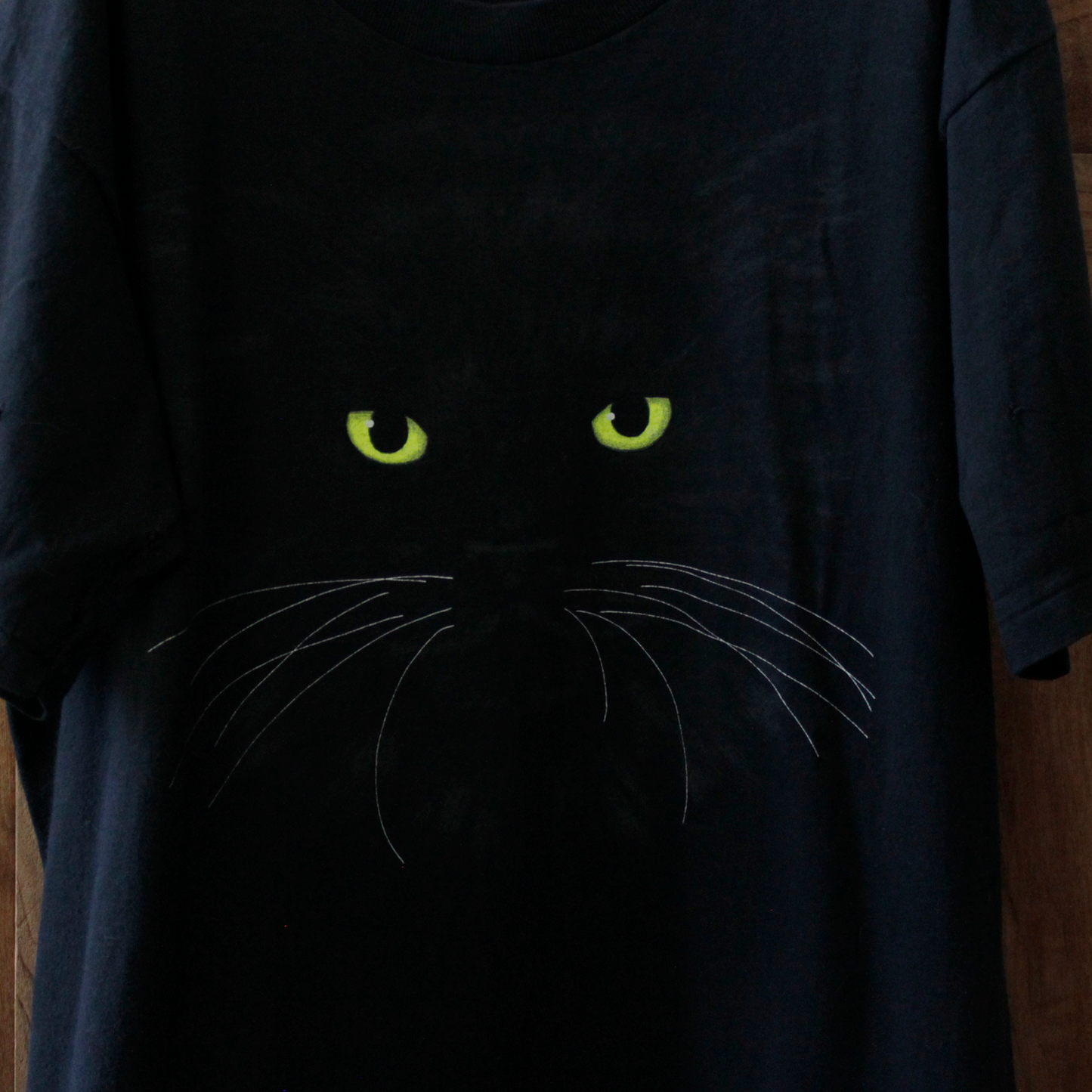 Black Cat on Black Tee / No tag