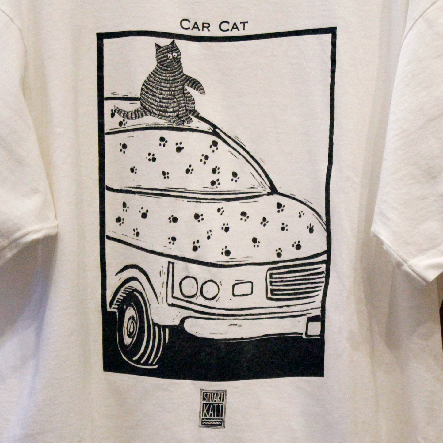 Car Cat Tee / 90s / STUART KATT / Made in Canada