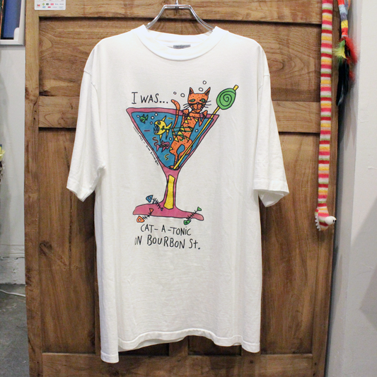 Cat-a-Tonic Tee / 90s / Made in USA