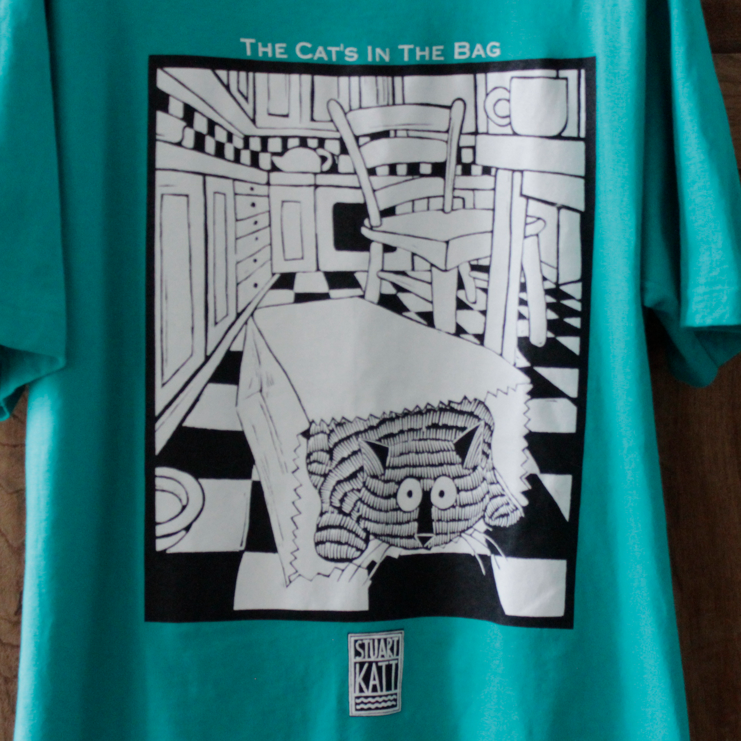 The Cat's in the Bag Tee / 80-90s / STUART KATT / Made in Canada