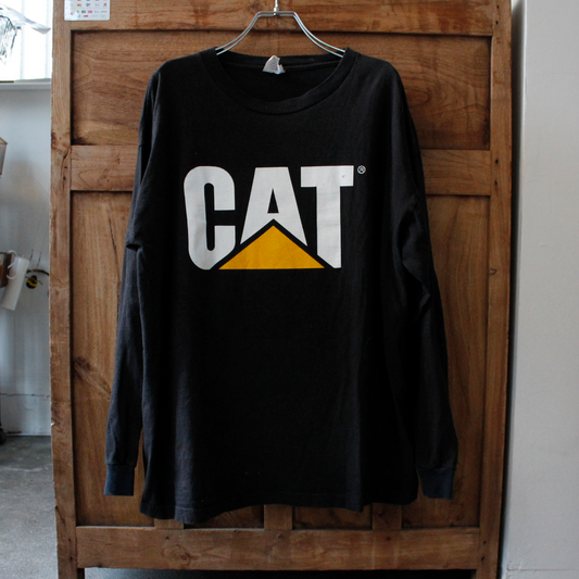 Caterpillar "CAT" Long Sleeve Tee / 80s-90s / Made in USA