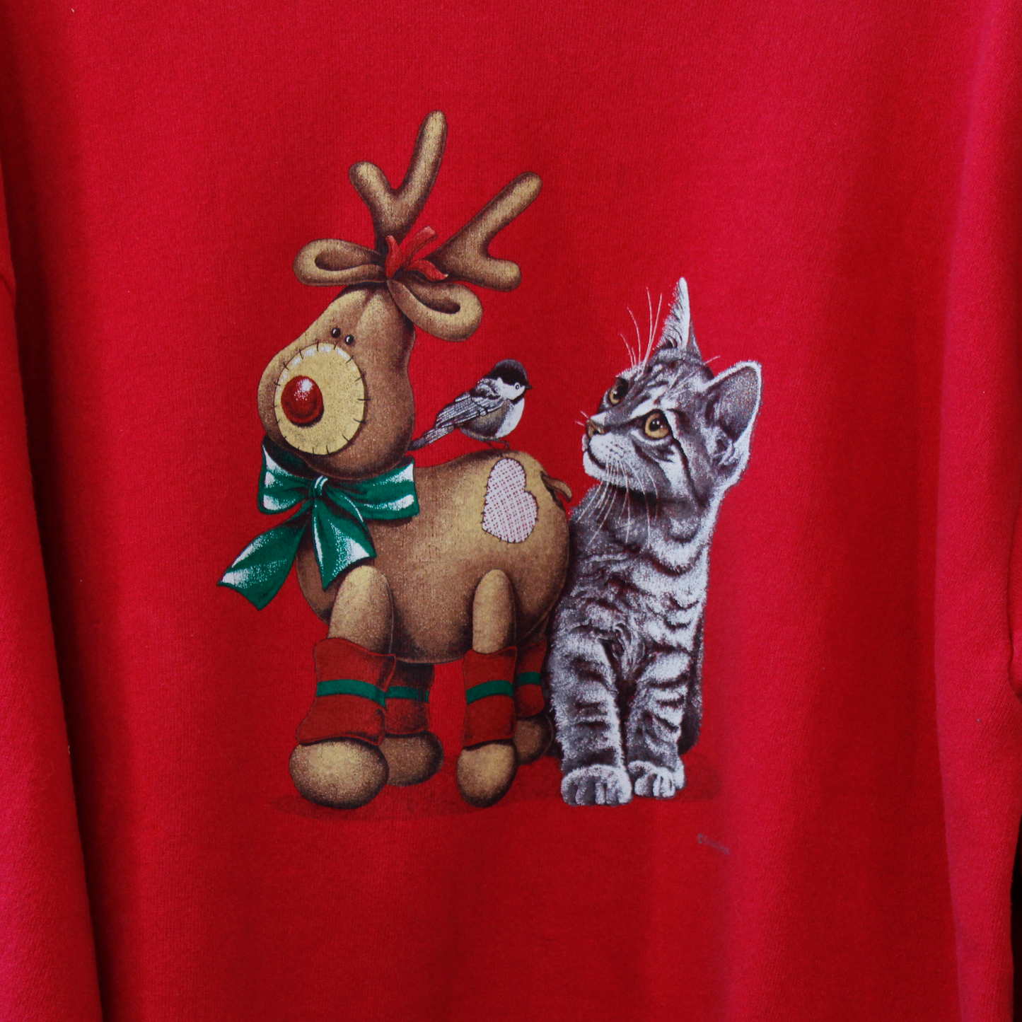 Cat and Reindeer Toy Christmas Sweat