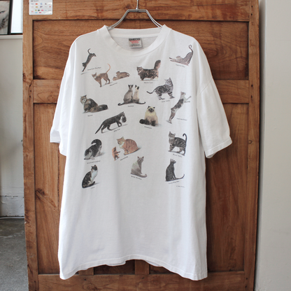 Studio Q Cat Breed Tee / 90s / Made in USA