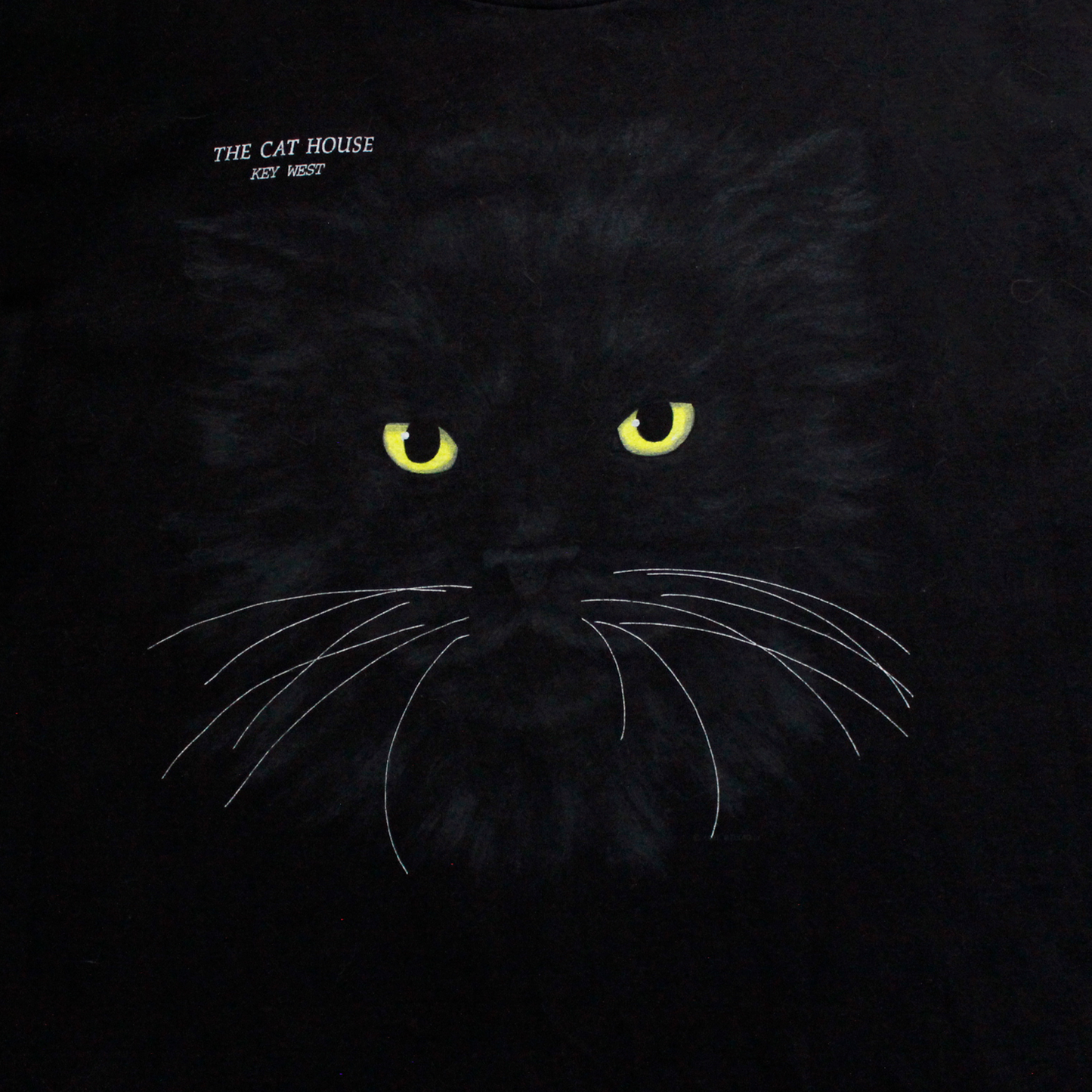 THE CAT HOUSE KEY WEST Black Tee / Made in USA