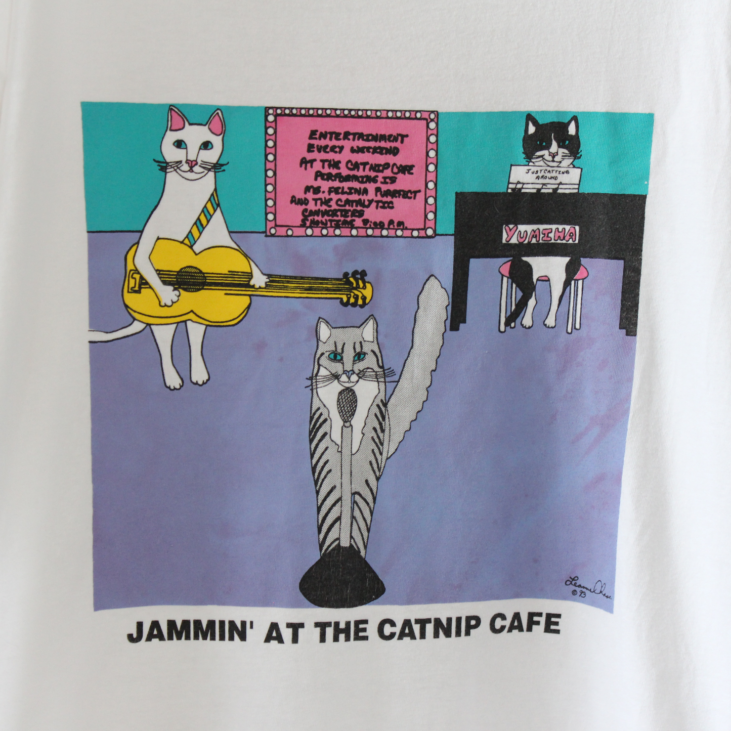 Jammin' at the Catnip Cafe Tee / 90s / Made in USA