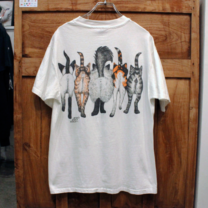 CATS CATS CATS 5 Tee / 80s / Made in USA