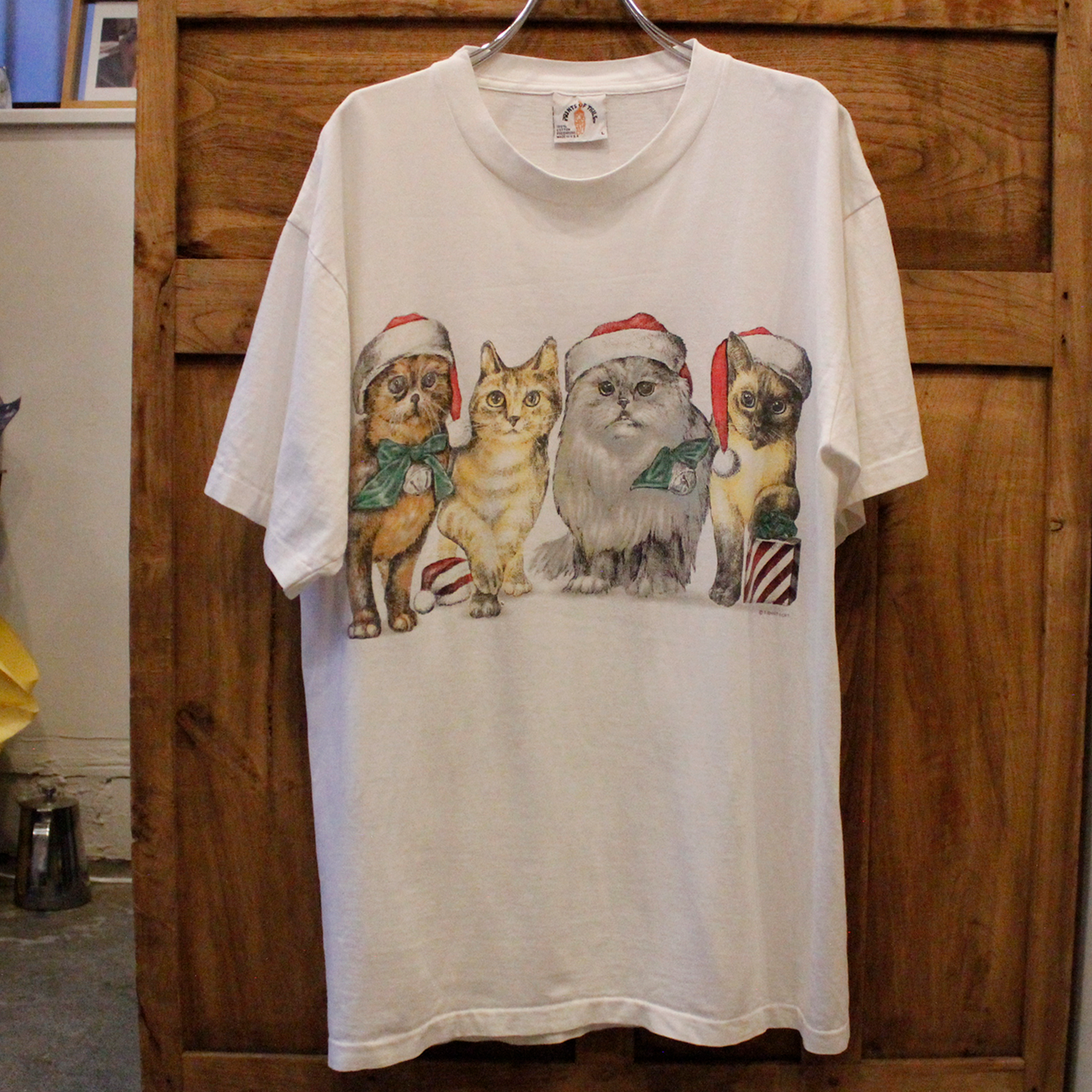 Christmas Cats Tee / Prints of Tails / Made in USA