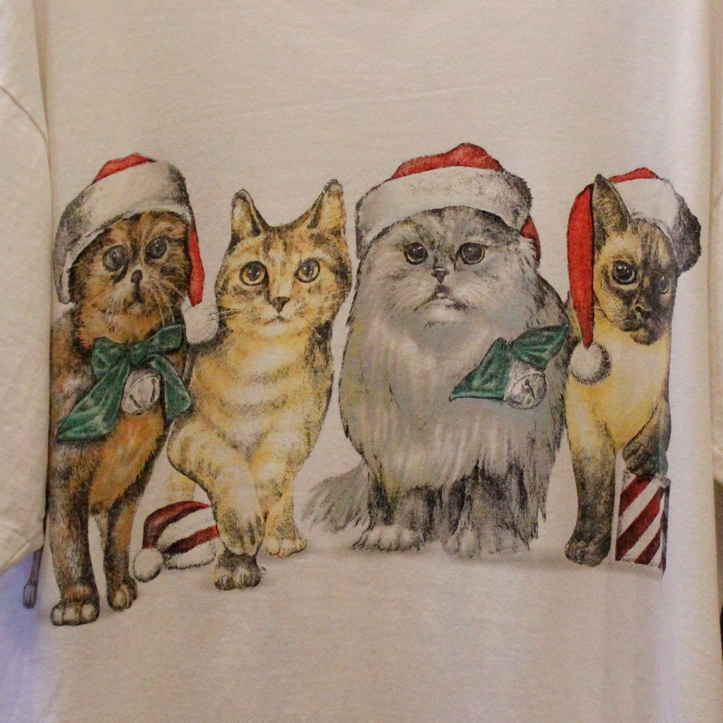 Christmas Cats Tee / Prints of Tails / Made in USA