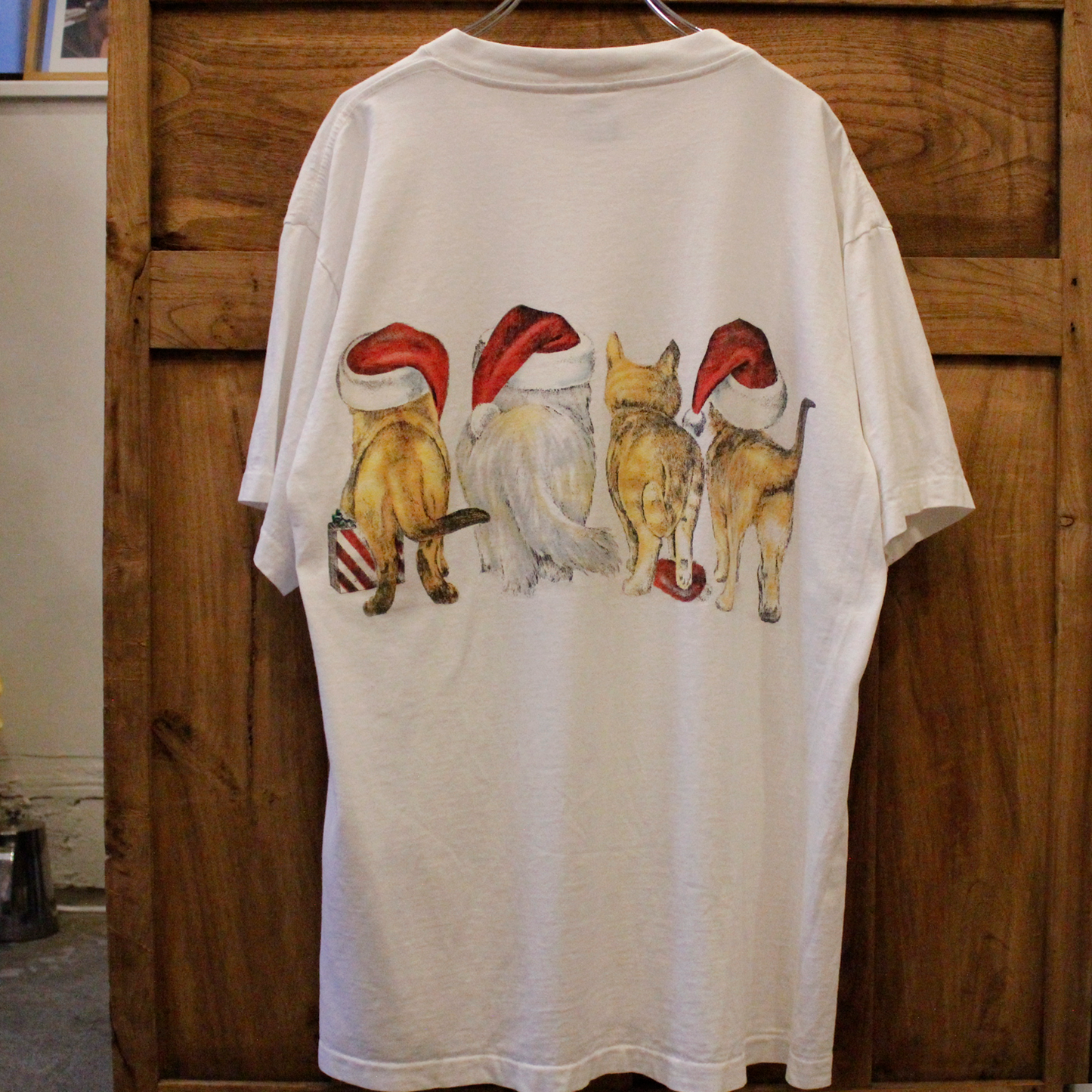 Christmas Cats Tee / Prints of Tails / Made in USA