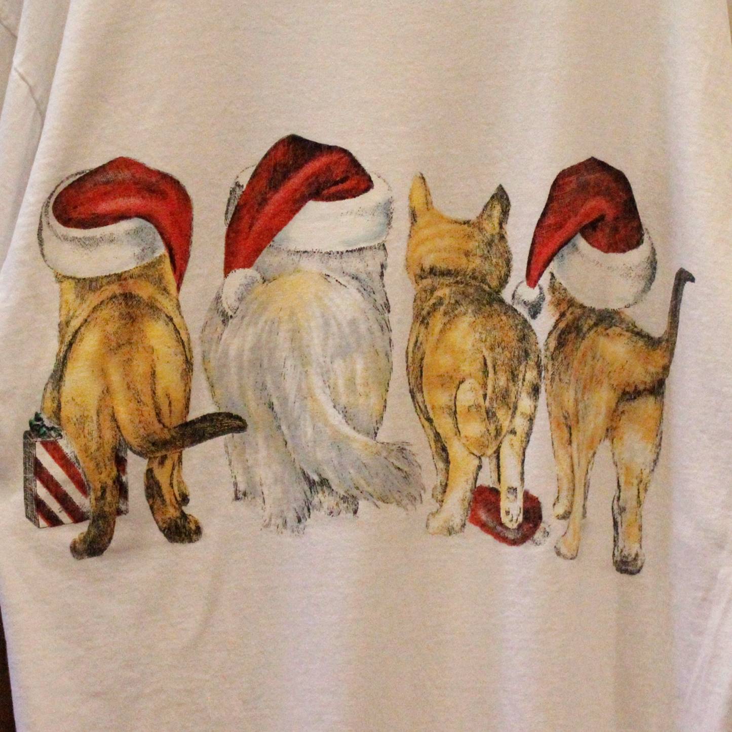 Christmas Cats Tee / Prints of Tails / Made in USA