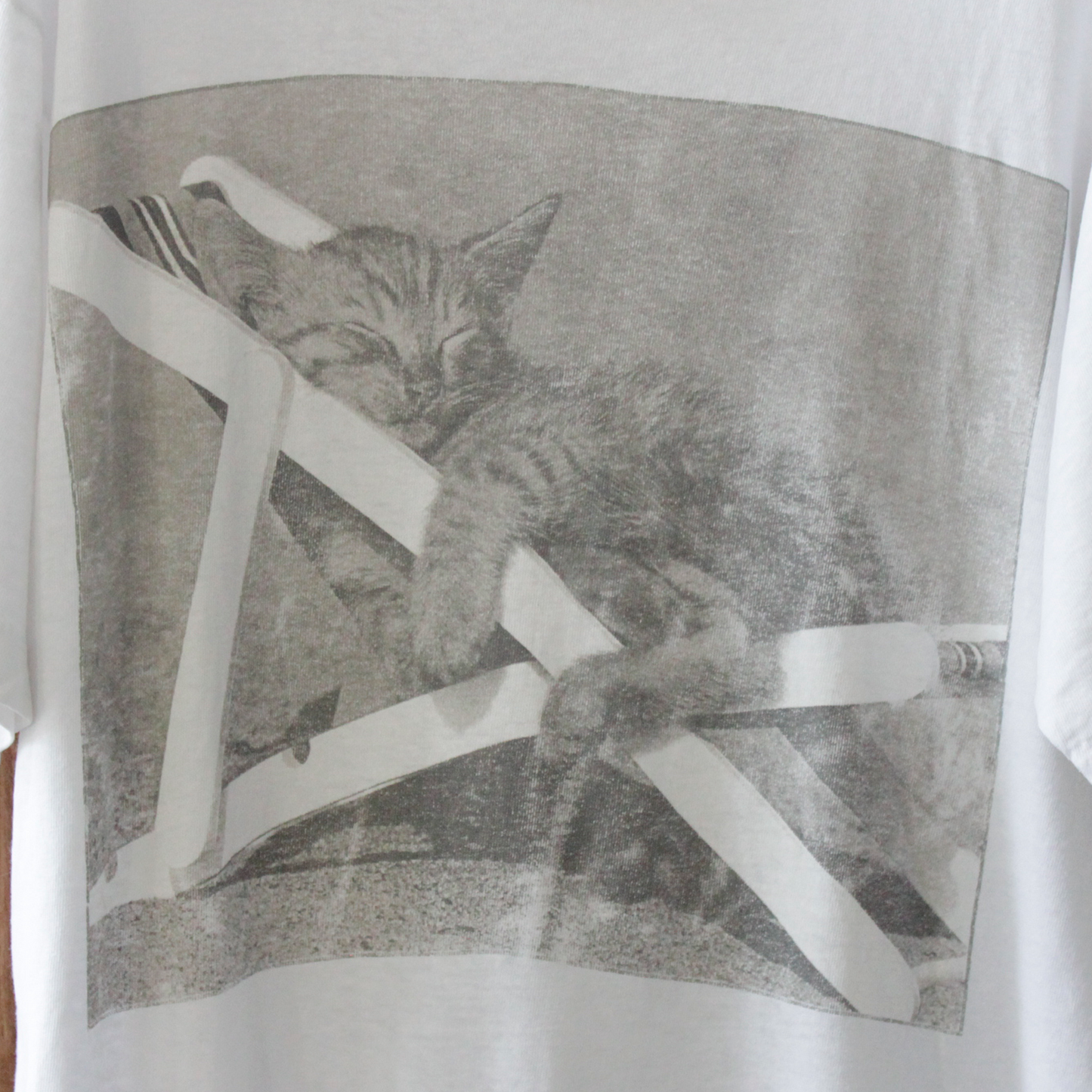 David McEnery Sleeping Cat Photo Tee / 80s / Made in USA