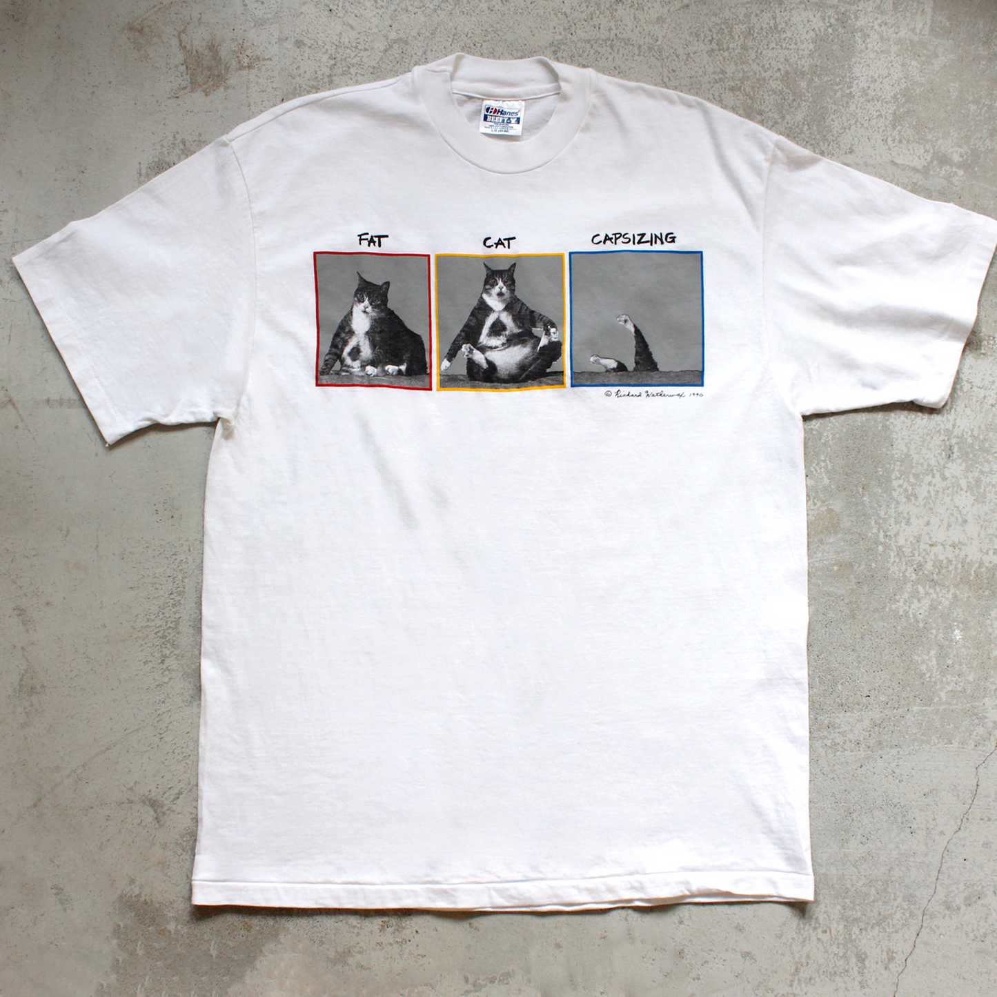 Fat Cat Capsizing Tee / 90s / Made in USA