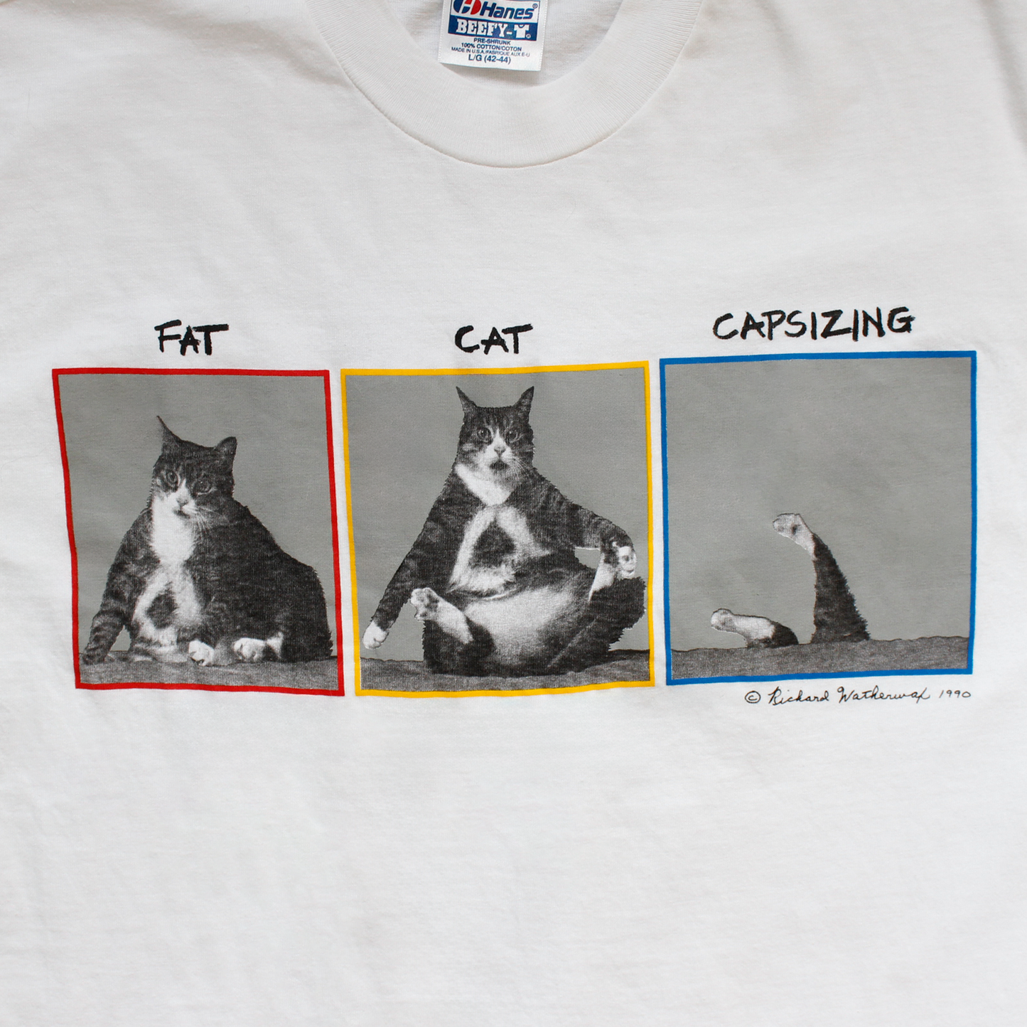 Fat Cat Capsizing Tee / 90s / Made in USA