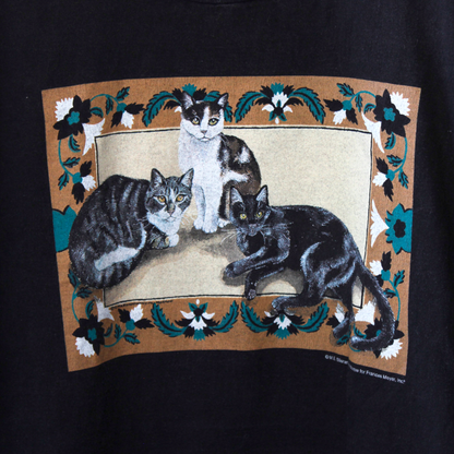 Framed 3 Cats Tee / 90s / Made in USA