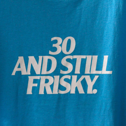 Friskies "30 and Still Frisky" Tee / 80s / Made in USA