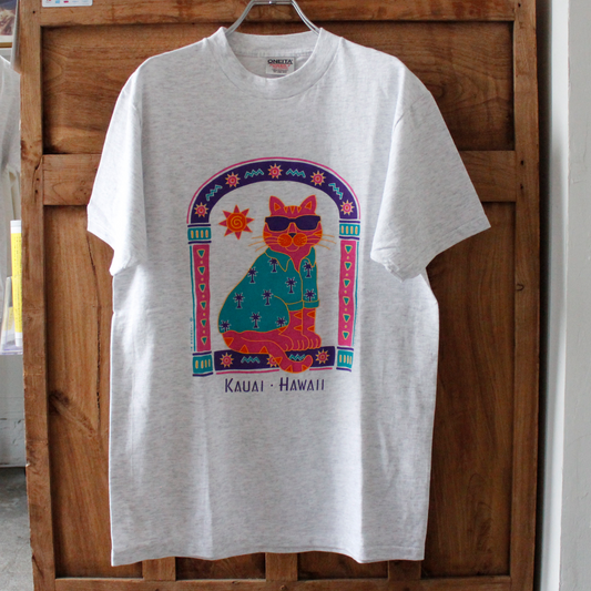 Kauai Hawaii Cat Vacation Tee / 90s