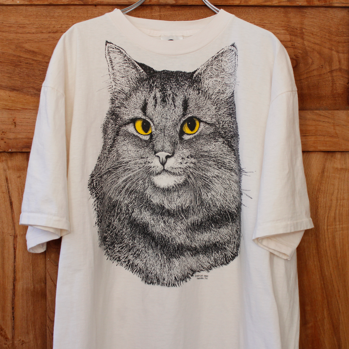 HEP CAT Big Face Tee / 90s / Made in USA