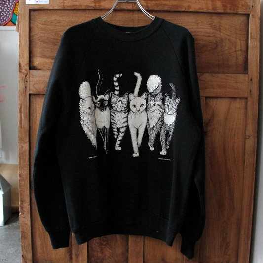 A.M.GRUPKE HEP CAT Sweat / 80s / Made in USA