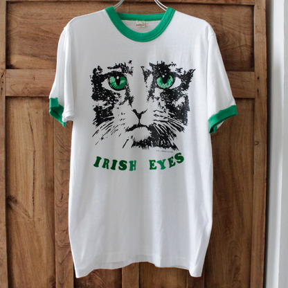 Irish Eyes Ringer Tee / 80s / Made in USA