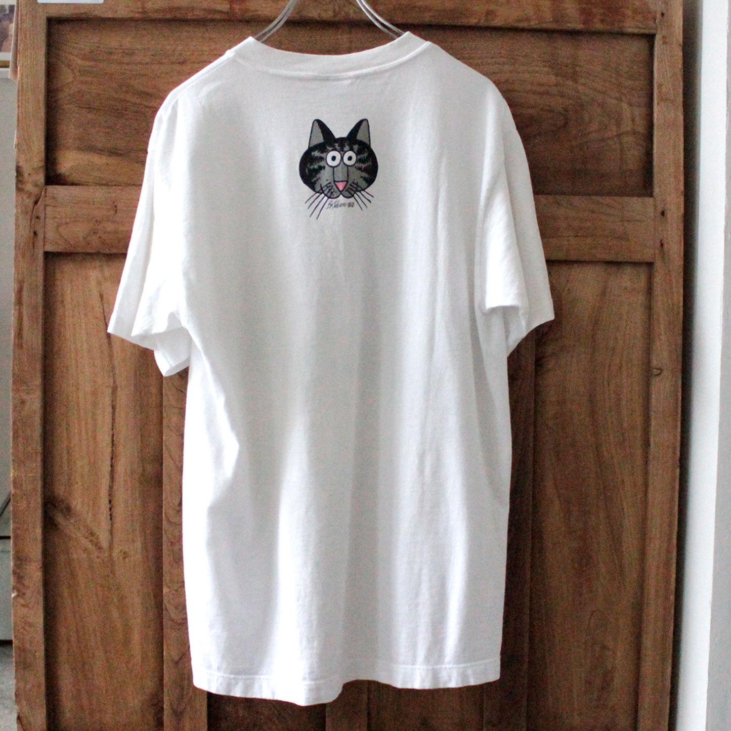 Painting Kliban Cat Tee / 90s / Made in USA / Crazy Shirts