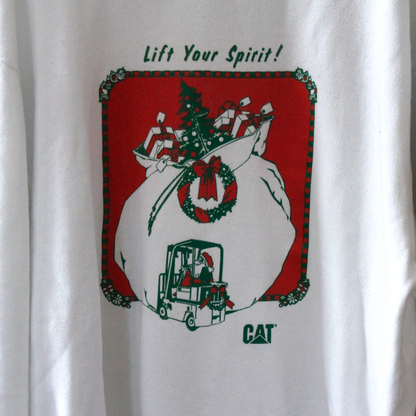 Lift Your Sprit CAT Sweat / 80s- / Made in USA