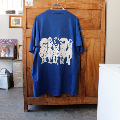 Linda Lori Blue Tee / 90s / Made in USA