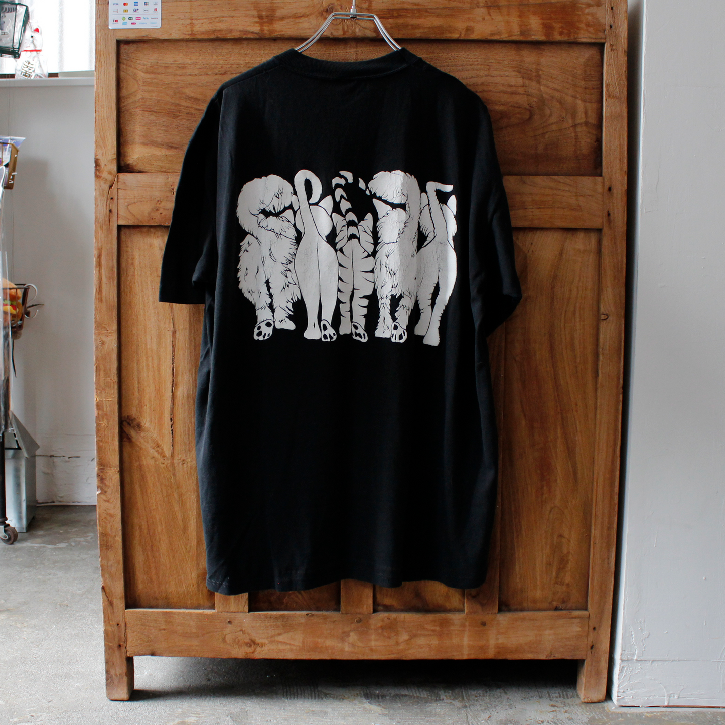 Linda Lori Black Tee / 90s / Made in USA