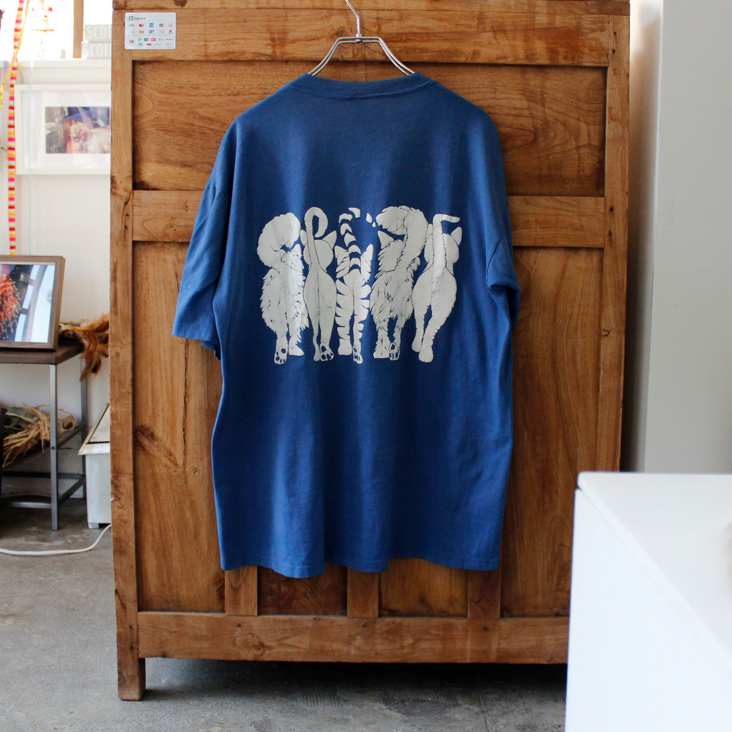 Linda Lori Blue Tee / 90s / Made in USA