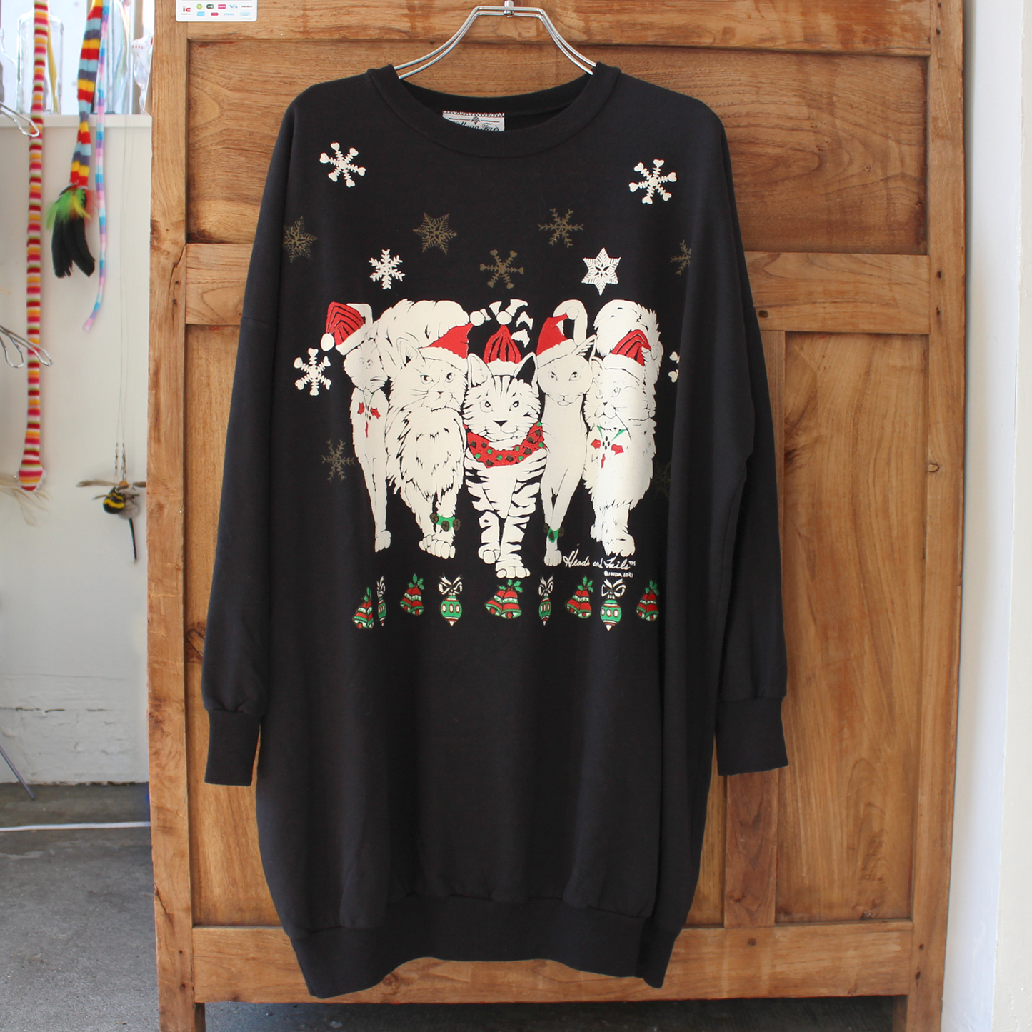 Linda Lori Xmas Sweat / 80s / Made in USA