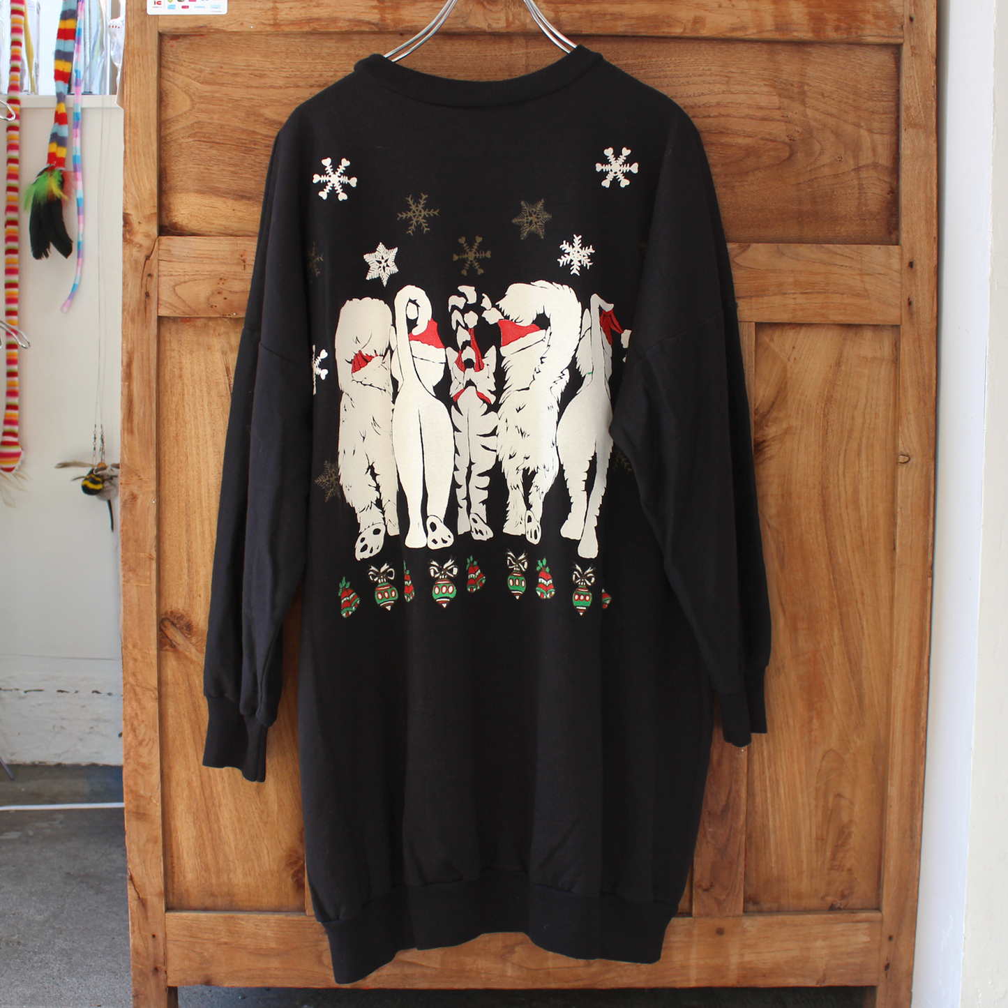 Linda Lori Xmas Sweat / 80s / Made in USA