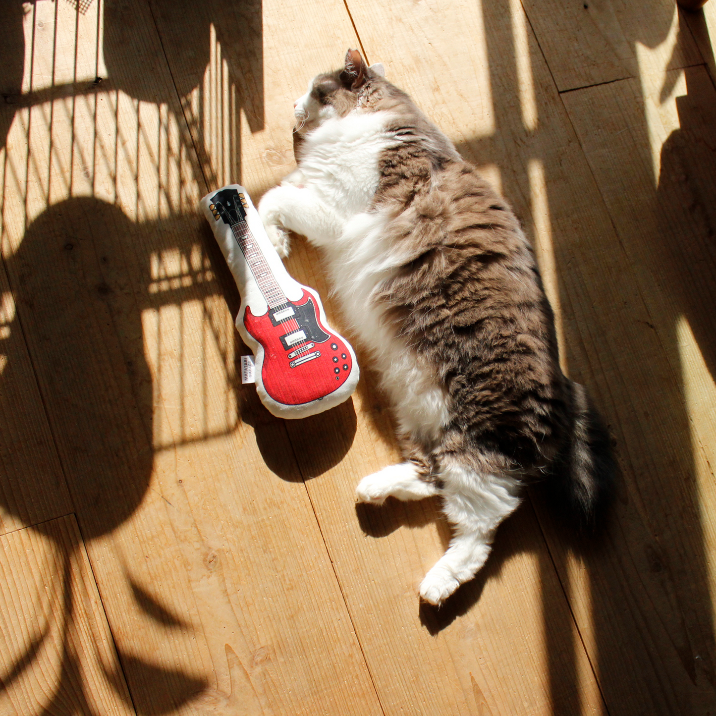 Guitar Cat Toy / Bordeaux