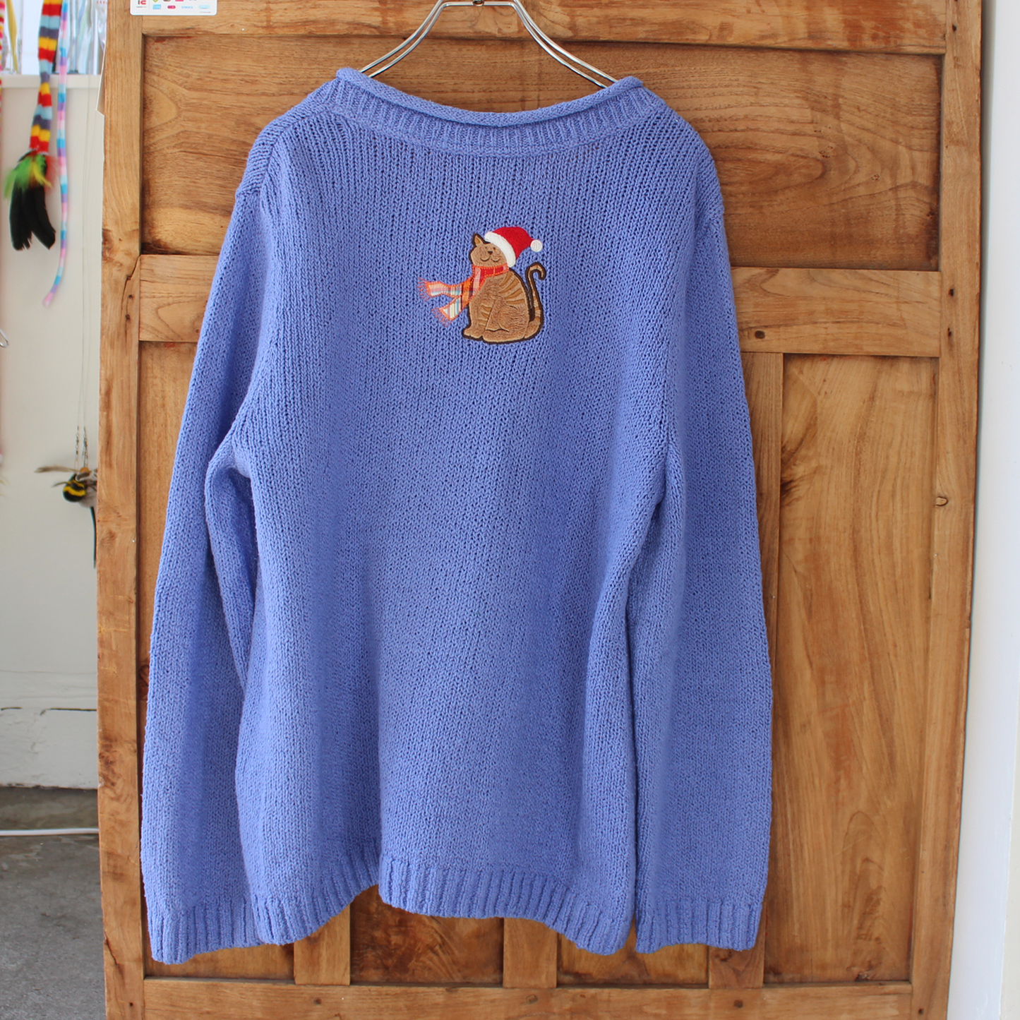 Meowy Christmas Knit Sweater / Christpher & Banks / 00s