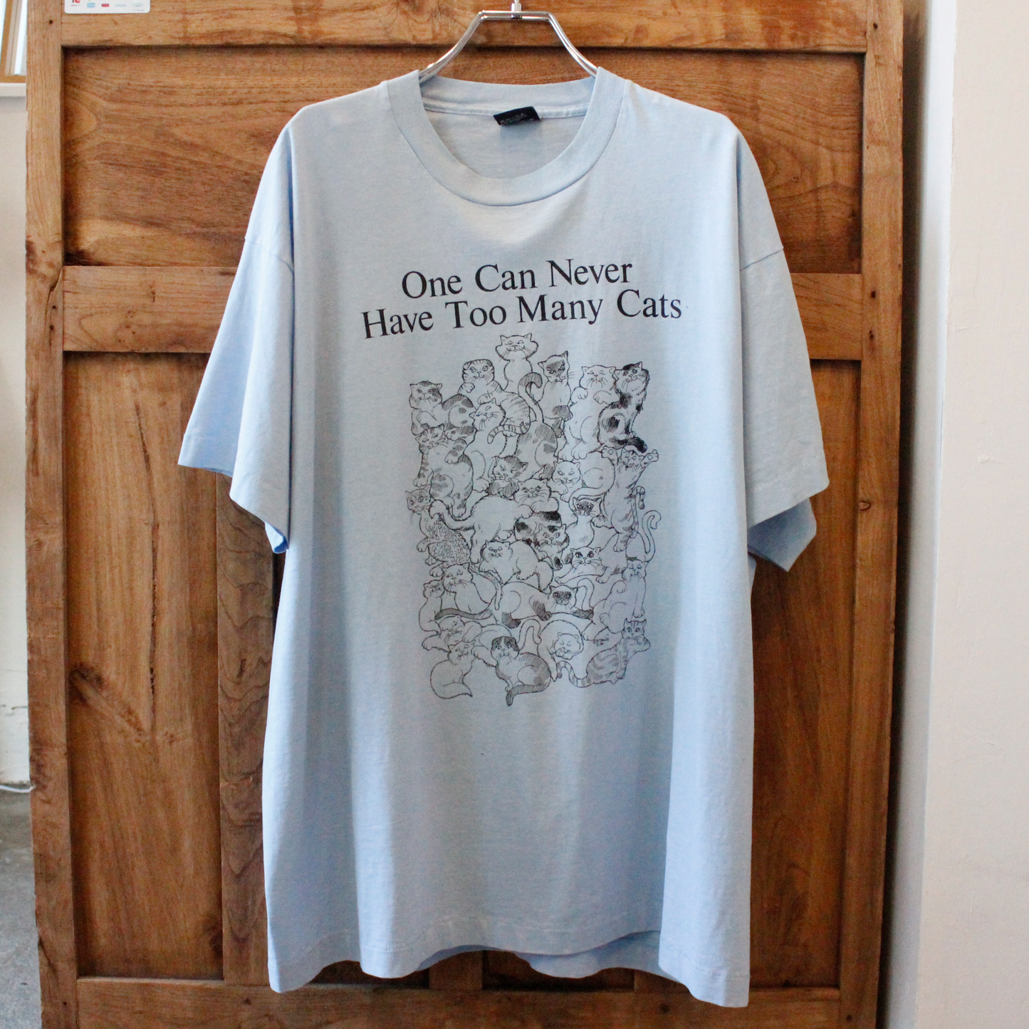 One Can Never Have Too Many Cats Tee / 80s / Made in USA