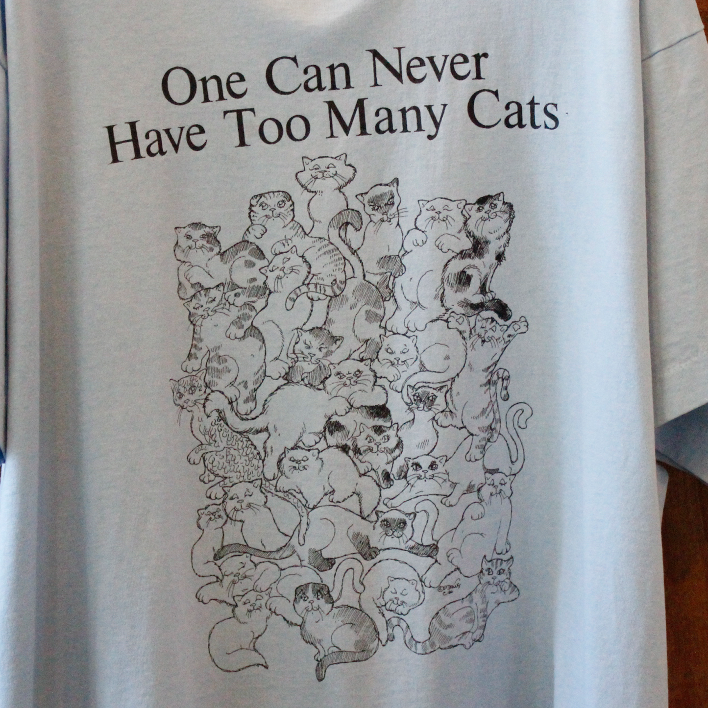 One Can Never Have Too Many Cats Tee / 80s / Made in USA