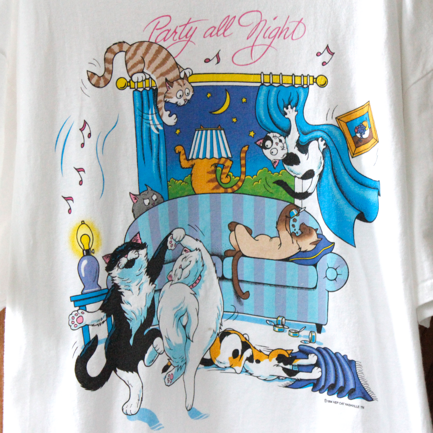 HEP CAT Party All Night Tee / 90s