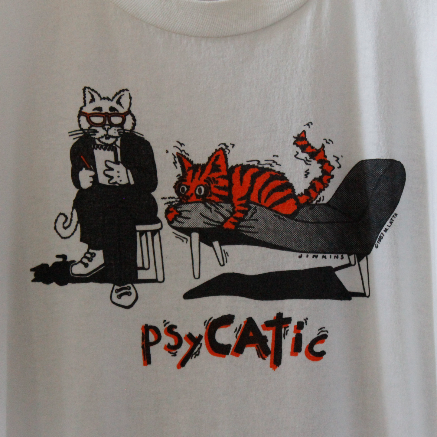 Psycatic Tee / 80s / Made in USA