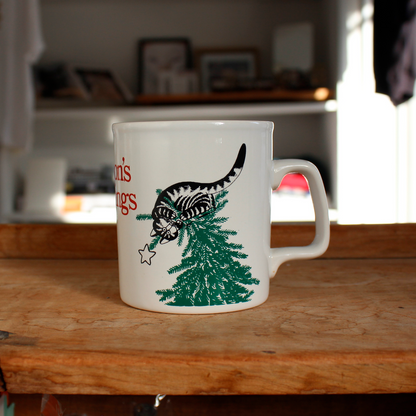 B.Kliban Season's Greetings Mug / 70-80s / イギリス製 - ヴィンテージ マグカップ クリバンキャット –  Flehmen Store（フレーメンストア） - ネコ専門の雑貨・古着・アートブックショップ