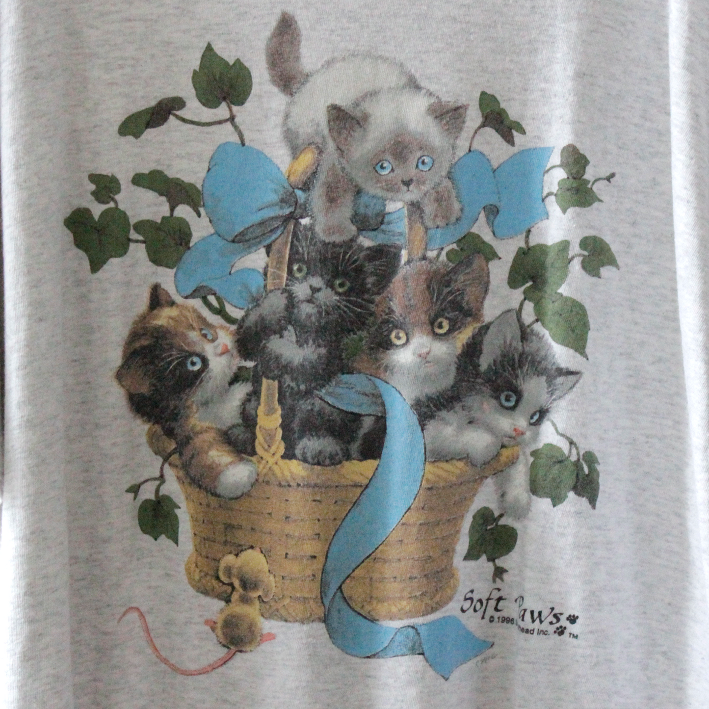 Cats Basket Tee / 90s / Made in USA