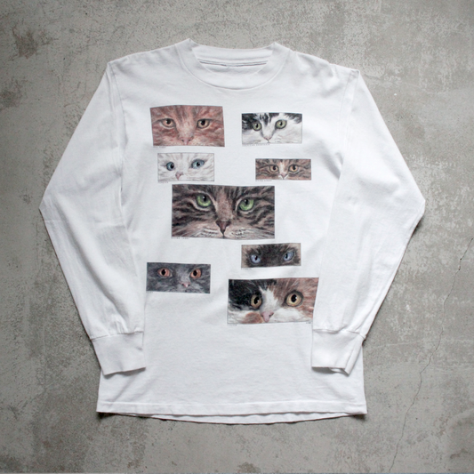 Studio Q Cat eyes Long-sleeve Tee / 90s