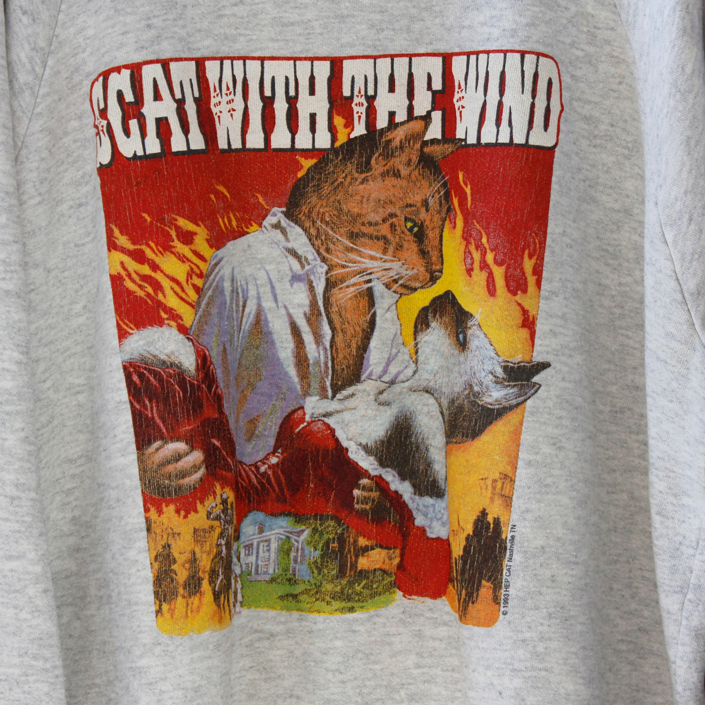 HEP CAT "SCAT WITH THE WIND" Sweat / 90s / Made in USA